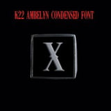 Square K22 Ambelyn Font 1-Letter Stainless Steel Rings - Ring - Big Joes Biker Rings