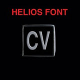 Helios Font - A to C Two Letter Steel Rings - Ring - Big Joes Biker Rings