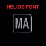 Helios Font - M to Q Two Letter Silver Rings - Ring - Big Joes Biker Rings