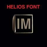 Helios Font - H to L Two Letter Bronze Rings - Ring - Big Joes Biker Rings