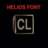 Helios Font - A to C Two Letter Bronze Rings - Ring - Big Joes Biker Rings