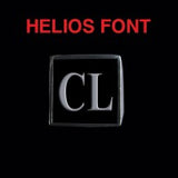 Helios Font - A to C Two Letter Silver Rings - Ring - Big Joes Biker Rings