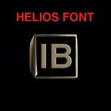 Helios Font - H to L Two Letter Bronze Rings - Ring - Big Joes Biker Rings