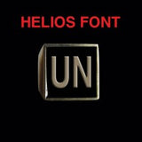 Helios Font - R to Z Two Letter Bronze Rings - Ring - Big Joes Biker Rings