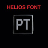 Helios Font - M to Q Two Letter Silver Rings - Ring - Big Joes Biker Rings