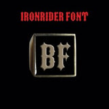 Various Ironrider Font - Two Letter Bronze Rings - Ring - Big Joes Biker Rings