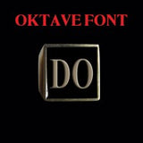 Oktave Font - D to G Two Letter Bronze Rings - Ring - Big Joes Biker Rings