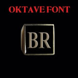 Oktave Font - A to C Two Letter Bronze Rings - Ring - Big Joes Biker Rings