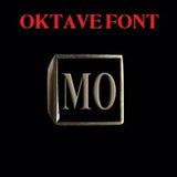 Oktave Font - M to Q Two Letter Bronze Rings - Ring - Big Joes Biker Rings