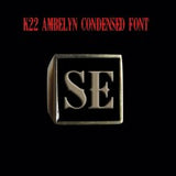 K22 Ambelyn Font - R to Z Two Letter Bronze Rings - Ring - Big Joes Biker Rings
