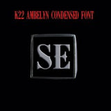 K22 Ambelyn Font - R to Z Two Letter Silver Rings - Ring - Big Joes Biker Rings