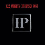 K22 Ambelyn Font - H to L Two Letter Silver Rings - Ring - Big Joes Biker Rings