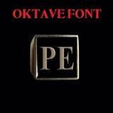 Oktave Font - M to Q Two Letter Bronze Rings - Ring - Big Joes Biker Rings