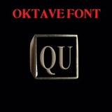 Oktave Font - M to Q Two Letter Bronze Rings - Ring - Big Joes Biker Rings