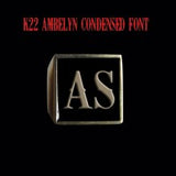 K22 Ambelyn Font  - A to C Two Letter Bronze Rings - Ring - Big Joes Biker Rings