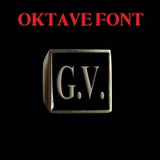 Oktave Font - D to G Two Letter Bronze Rings - Ring - Big Joes Biker Rings