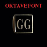 Oktave Font - D to G Two Letter Bronze Rings - Ring - Big Joes Biker Rings