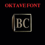 Oktave Font - A to C Two Letter Bronze Rings - Ring - Big Joes Biker Rings