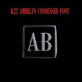 K22 Ambelyn Font - A to C Two Letter Silver Rings - Ring - Big Joes Biker Rings