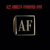 K22 Ambelyn Font  - A to C Two Letter Bronze Rings - Ring - Big Joes Biker Rings