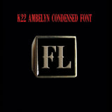 K22 Ambelyn Font - D to G Two Letter Bronze Rings - Ring - Big Joes Biker Rings