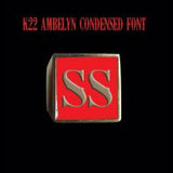 K22 Ambelyn Font - R to Z Two Letter Bronze Rings - Ring - Big Joes Biker Rings