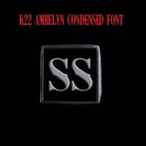 K22 Ambelyn Font - R to Z Two Letter Silver Rings - Ring - Big Joes Biker Rings