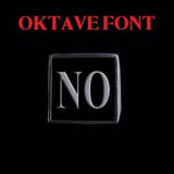 Oktave Font - M to Q Two Letter Silver Rings - Ring - Big Joes Biker Rings