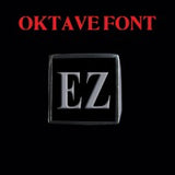 Oktave Font - D to G Two Letter Silver Rings - Ring - Big Joes Biker Rings