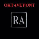 Oktave Font - R to Z Two Letter Silver Rings - Ring - Big Joes Biker Rings