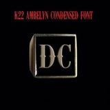 K22 Ambelyn Font - D to G Two Letter Bronze Rings - Ring - Big Joes Biker Rings