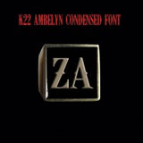 K22 Ambelyn Font - R to Z Two Letter Bronze Rings - Ring - Big Joes Biker Rings