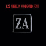 K22 Ambelyn Font - R to Z Two Letter Silver Rings - Ring - Big Joes Biker Rings