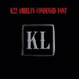 K22 Ambelyn Font - H to L Two Letter Steel Rings - Ring - Big Joes Biker Rings