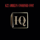 K22 Ambelyn Font - H to L Two Letter Bronze Rings - Ring - Big Joes Biker Rings