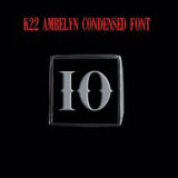 K22 Ambelyn Font - H to L Two Letter Silver Rings - Ring - Big Joes Biker Rings