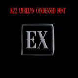 K22 Ambelyn Font - D to G Two Letter Silver Rings - Ring - Big Joes Biker Rings
