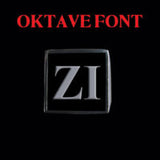 Oktave Font - R to Z Two Letter Silver Rings - Ring - Big Joes Biker Rings