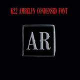 K22 Ambelyn Font - A to C Two Letter Silver Rings - Ring - Big Joes Biker Rings