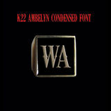 K22 Ambelyn Font - R to Z Two Letter Bronze Rings - Ring - Big Joes Biker Rings