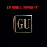 K22 Ambelyn Font - D to G Two Letter Bronze Rings - Ring - Big Joes Biker Rings