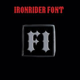 Various Ironrider Font Two Letter Silver Rings - Ring - Big Joes Biker Rings