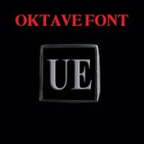 Oktave Font - R to Z Two Letter Silver Rings - Ring - Big Joes Biker Rings