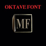 Oktave Font - M to Q Two Letter Bronze Rings - Ring - Big Joes Biker Rings