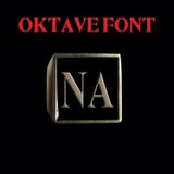 Oktave Font - M to Q Two Letter Bronze Rings - Ring - Big Joes Biker Rings