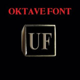 Oktave Font - R to Z Two Letter Bronze Rings - Ring - Big Joes Biker Rings