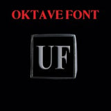 Oktave Font - R to Z Two Letter Silver Rings - Ring - Big Joes Biker Rings