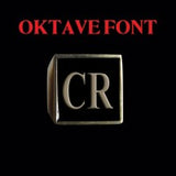 Oktave Font - A to C Two Letter Bronze Rings - Ring - Big Joes Biker Rings