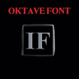 Oktave Font - H to L Two Letter Silver Rings - Ring - Big Joes Biker Rings