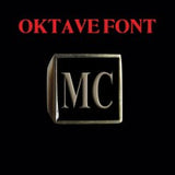 Oktave Font - M to Q Two Letter Bronze Rings - Ring - Big Joes Biker Rings